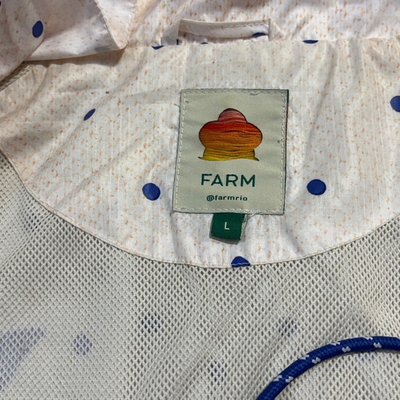 FARM RIO Off-White Jungle Chic windbreaker / rain jacket - Picture 13 of 13